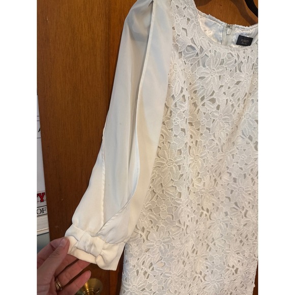 Jusglitty dress lace appliqué ivory 3/4‎ sleeve size 2 Japan - Picture 3 of 12